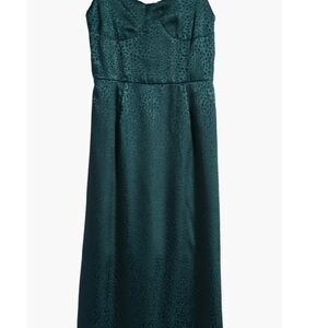 Chic Strapless Green Kids Dress